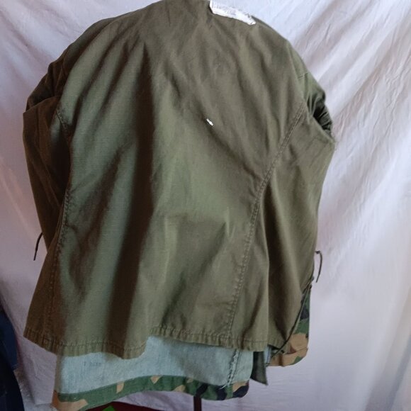 Vintage Men's 80's Military Camouflage Field Coat Cold Weather X-Small Regular - Picture 5 of 8